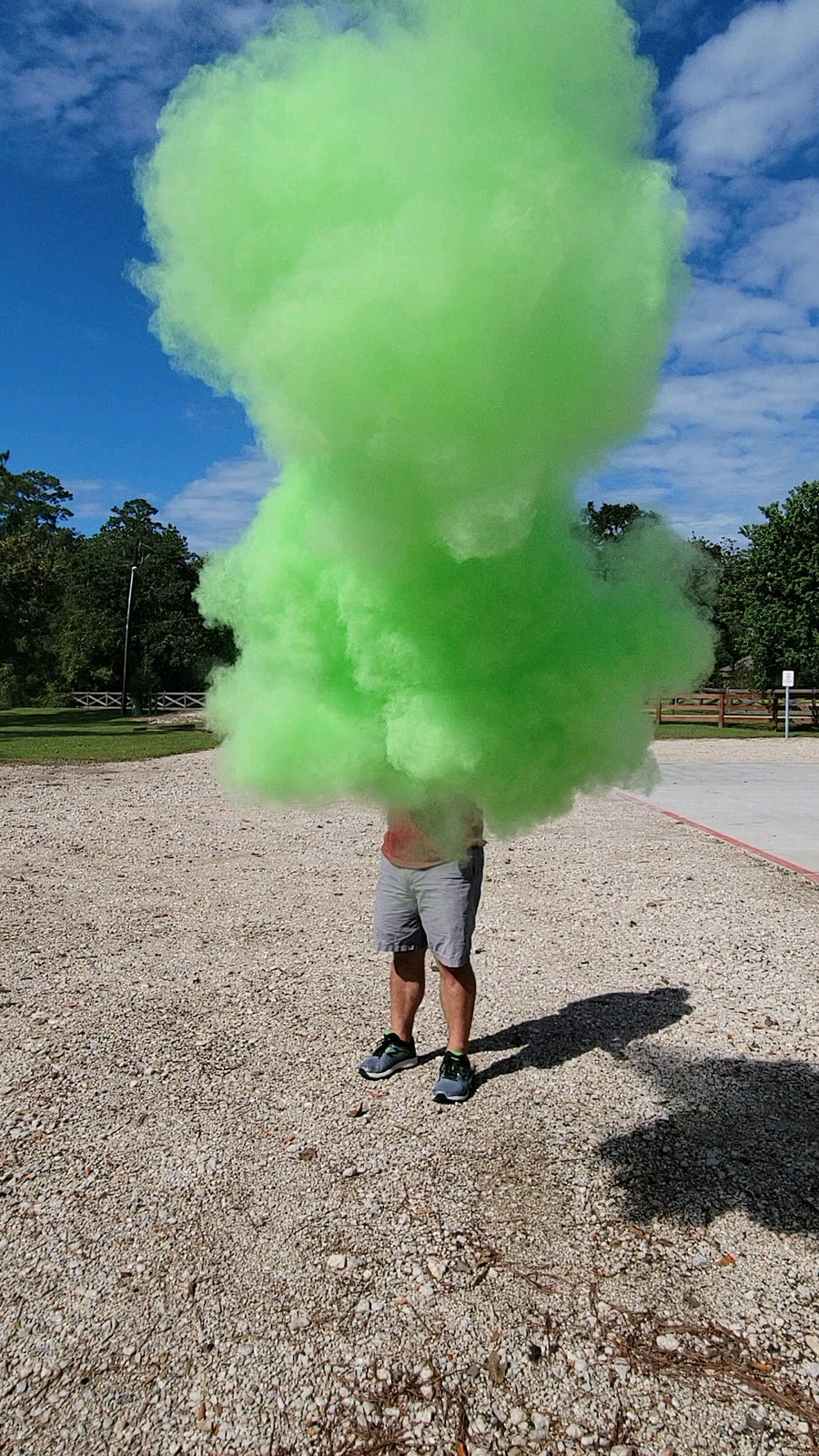 12" Green Gender Reveal Powder Cannon Kit