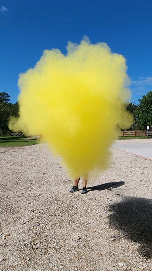 12" Yellow Gender Reveal Powder Cannon Kit