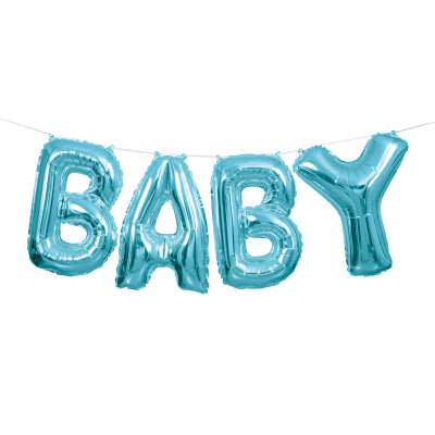 Baby Foil Balloon Banner Kit