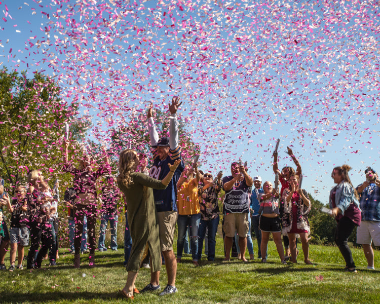 18" Pink Gender Reveal Confetti Cannon