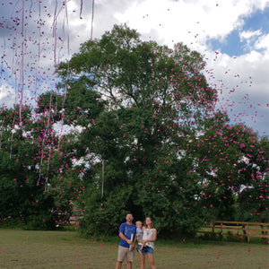 18" Pink Confetti & Streamer Cannon